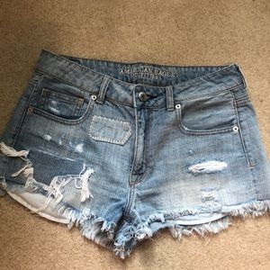 Distressed American eagle shorts